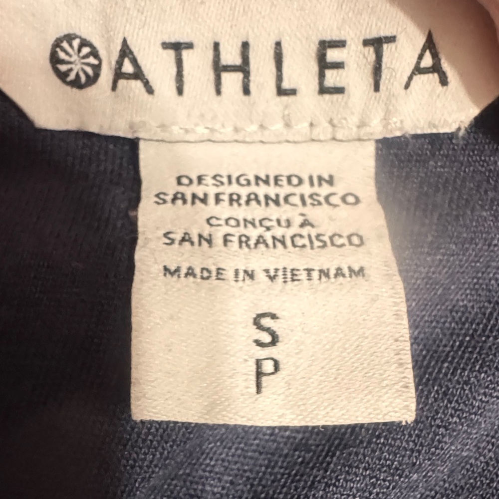 Athleta women’s‎ bubble hem cropped hoodie blue size small - Picture 8 of 9